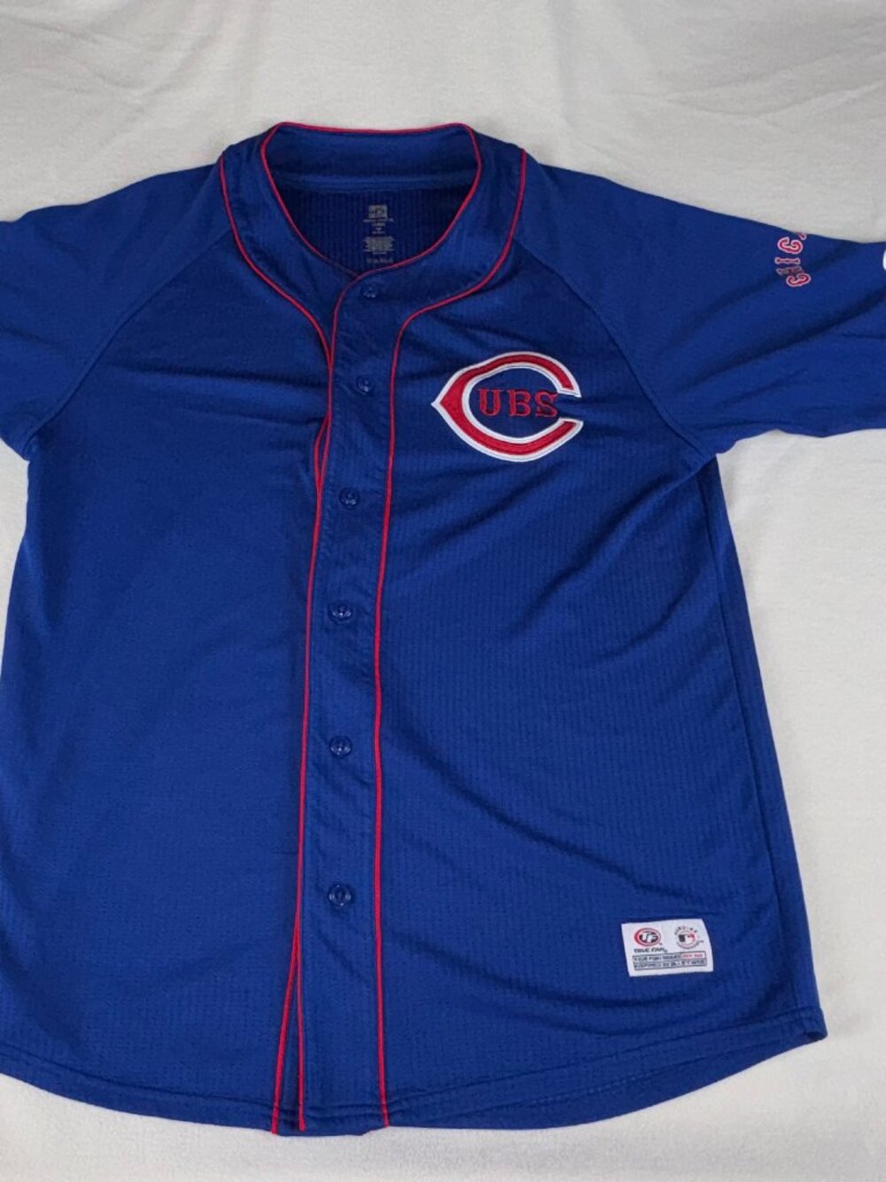Chicago Cubs Cooperstown Collection True Fan Baseball Mesh Jersey Mens Large